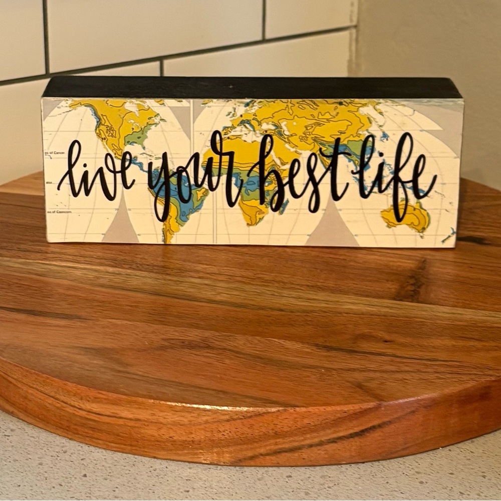 Live Your Best Life Inspirational Block